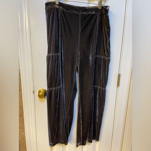 Brown velvet pants